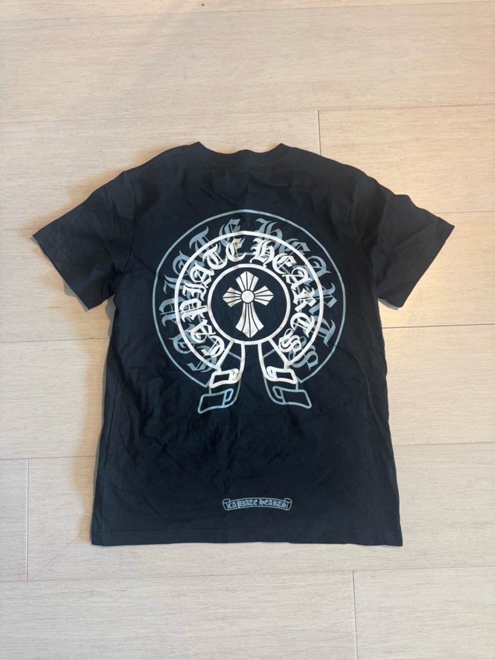 Chrome Black Graphic Short Sleeve Men's T-Shirt Size S - Brand New